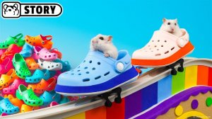 Хомяки в лабиринте обувной фабрики Crocs 🐹 Хомяк Хомура