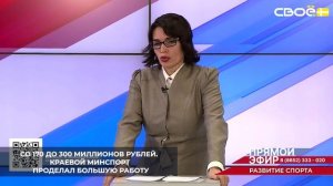 На Ставрополье в 2026 году финансирование спортивной отрасли увеличили с 170 до 300 миллионов рублей