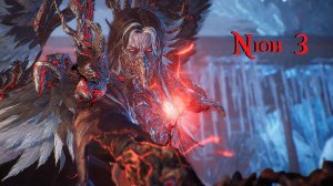 Nioh 3 Минамото-но Ёритомо. Горящее дерево в замёрзшем городе