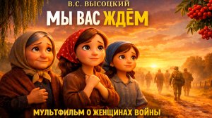 " МЫ ВАС ЖДЁМ" | ЖЕНСКАЯ БОЛЬ ВОЙНЫ — 3D АНИМАЦИЯ НА ПЕСНЮ В.С.ВЫСОЦКОГО