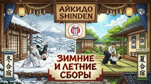 Летние и зимние сборы школы айкидо Shinden.
