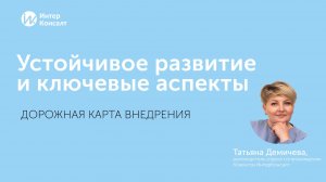 Устойчивое развитие и ключевые аспекты. Дорожная карта внедрения