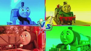 ПАРОВОЗИК ТОМАС vs МОЛНИЯ МАКВИН vs АВТОБУС‑МОНСТР — ТАНЦЕВАЛЬНАЯ БИТВА!