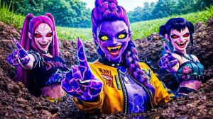 Руми, Мира и Зои превращаются в демонов. Охотники на демонов