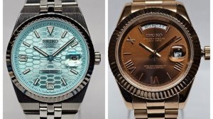 ХОМАЖНЫЕ Часы на Заказ. ВПЕРВЫЕ! SEIKO LAND-DWELLER + DAY-DATE (Хомажи на ROLEX)