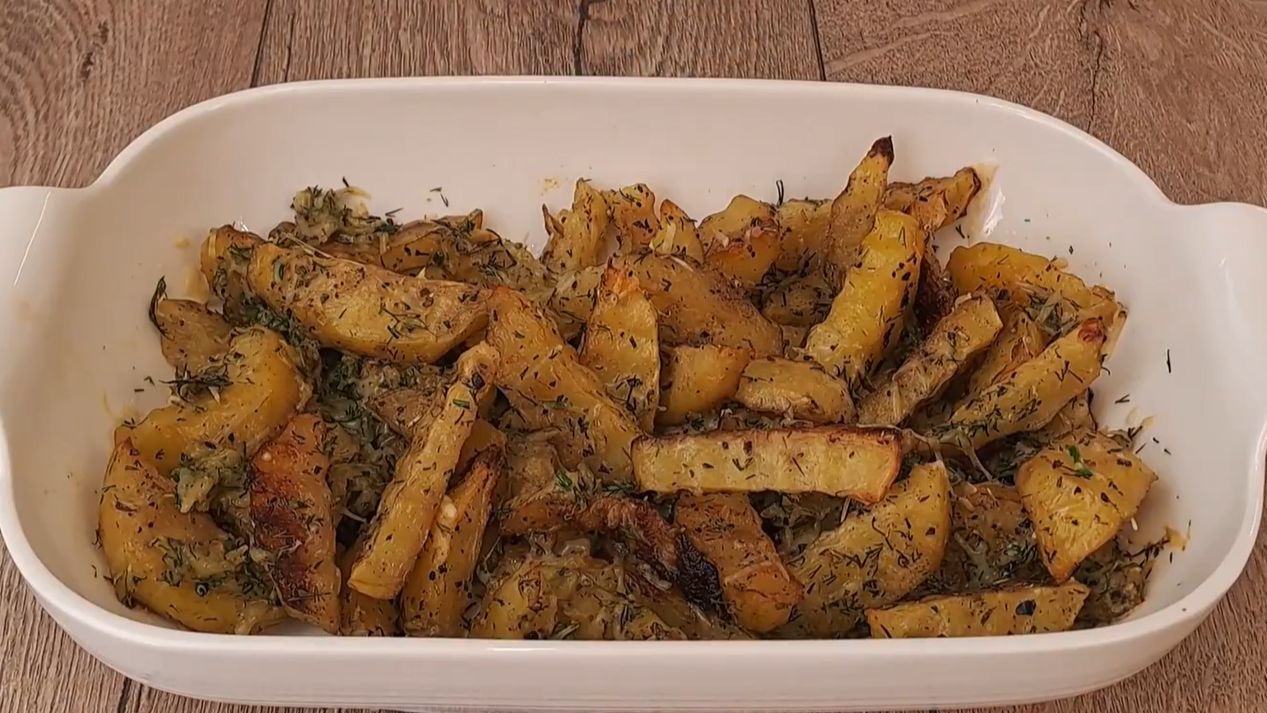 Золотистая, хрустящая и очень ароматная! Самый лучший гарнир к ужину смотреть онлайн