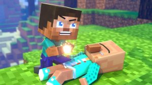 Маленький Стив со сверхспособностями. Грустная история. Майнкрафт Мультик