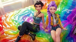 Мультики для детей. Охотницы на демонов, анимация. Хантрик кей поп, мультик