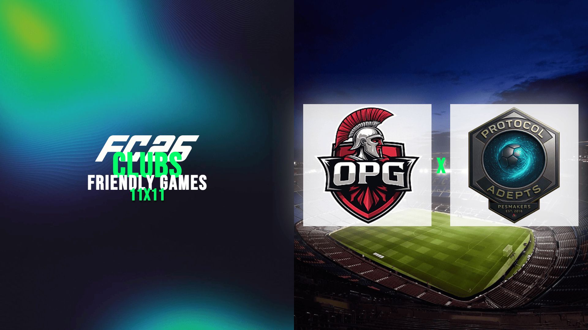 11 на 11 EA Sports FC 26 - Pro Clubs | Товарищеские игры | EL BAND1TO vs Protocol Adepts