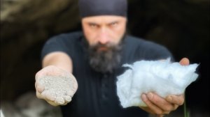 Метод разжигания огня с помощью хлопка и пепла