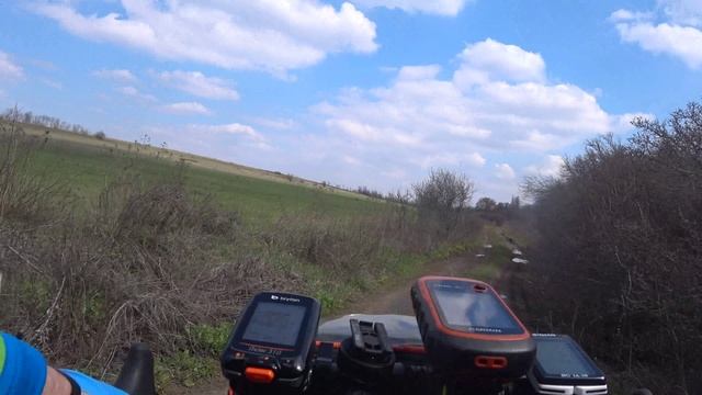 №252. Вело-этап: по грунтам вдоль реки Кундрючьей под Ближние скалы, 17 апреля.