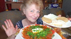 Мукбанг ОБЕД Получился ЗАЧЁТНЫЙ! Такое Готовила в ПЕРВЫЕ! Бусинка сегодня плохо себя чувствует!