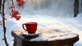 С добрым зимним утром. Роскошная музыкальная открытка.