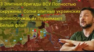 3 элитные бригады ВСУ полностью окружены. Сотни элитных украинских военных подняли белый флаг!