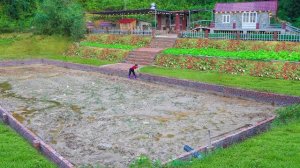 Строительство пруда из красных кирпичей для разведения рыбы. Серия 35. Ли Фук Ви