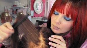 АСМР та самая добрая и красивая тётя в салоне нулевых (стрижка, окрашивание, мытье головы)