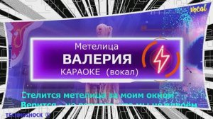 Метелица. КАРАОКЕ. Валерия. Вокал. Москва. Территория будущего