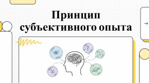 3. Принцип субъективного ощущения