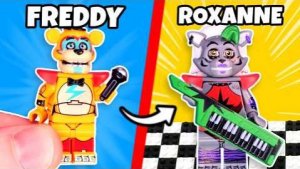 ЛЕГО Я собрал персонажа из «Каждой пятой ночи Фредди» из конструктора LEGO...