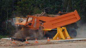 Краш-тест противотаранного шлагбаума ПШВ-СБ НПО Сфера Безопасности