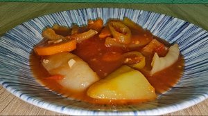 Морковь с перцем в томатном соусе/Закуски/Рецепт253
