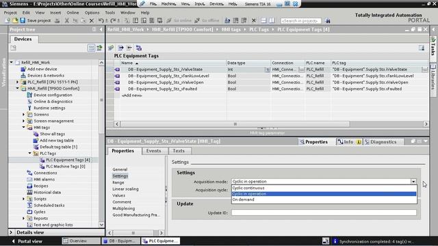 2. Создание hmi тегов