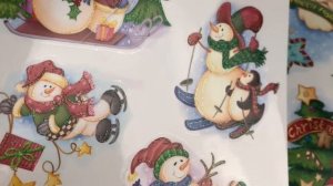 Набор наклеек СНЕГОВИЧКОВОЫЕ ИСТОРИИ, 42х30 см, 4 листа, JC-10575-набор