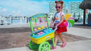 Nastya Pretend Play with ice cream toys