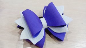 Бант своими руками. МК бант из фоамирана.