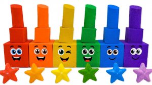 ЛЕПИМ ЦВЕТНЫЕ ПОМАДКИ ИЗ КИНЕТИЧЕСКОГО ПЕСКА ВИДЕОЛЕПКА МУЛЬТИКИ ДЛЯ ДЕТЕЙ КАНАЛ ИГРАЛКИ-ЗАЛИПАЛКИ