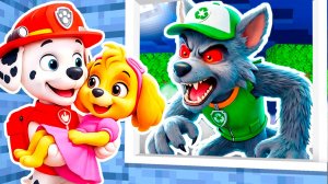 РОККИ EXE за ОКНОМ у СКАЙ и МАРШАЛА НОЧЬЮ ЩЕНЯЧИЙ ПАТРУЛЬ В МАЙНКРАФТ