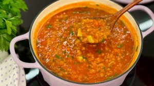 Даже постный суп может быть вкусным. Готовлю такой и не в постные дни. Чечевично-томатный суп