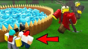 Розыгрыш с алмазной ловушкой против культистов в игре «99 ночей в лесу». Анимация