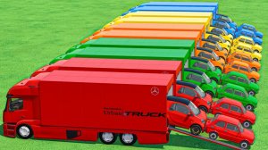 МАШИНКИ ДЛЯ ДЕТЕЙ САМЫЙ БОЛЬШОЙ РЕЗЕРВУАР С ВОДОЙ ДВА ОГРОМНЫХ ГРУЗОВИКА СИНИЙ ТРАКТОР