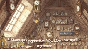 Сказка для взрослых №5. Дом, где время слушает.