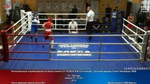 102 42 кг Ляпин Дмитрий Школа бокса №1 Молёв Кирилл СФБ Мурино