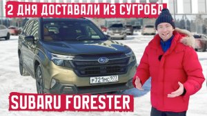 Тест, который пошел не по плану. Subaru Forester доставали из сугроба 2 дня