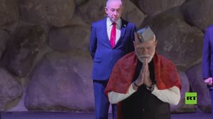 ناريندرا مودي يزور مركز "ياد فاشيم" لضحايا الهولوكوست برفقة نتنياهو