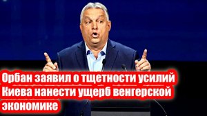Орбан заявил о тщетности усилий Киева нанести ущерб венгерской экономике