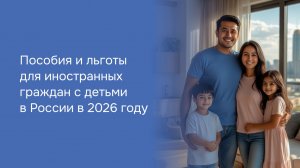 Пособия и льготы для иностранных граждан с детьми в России в 2026 году