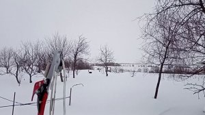 выбрались в деревню в конце февраля чтобы обрезать яблони
