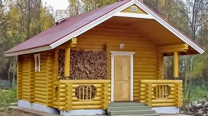 Баня 5х4м из Бревна с Доставкой, Сборкой и Фундаментом