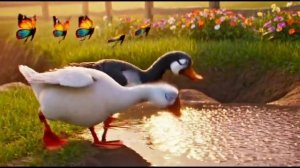 Детская песенка. Жили у бабуси два веселых гуся