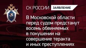 В Московской области перед судом предстанут обвиняемые в покушении на совершение теракта