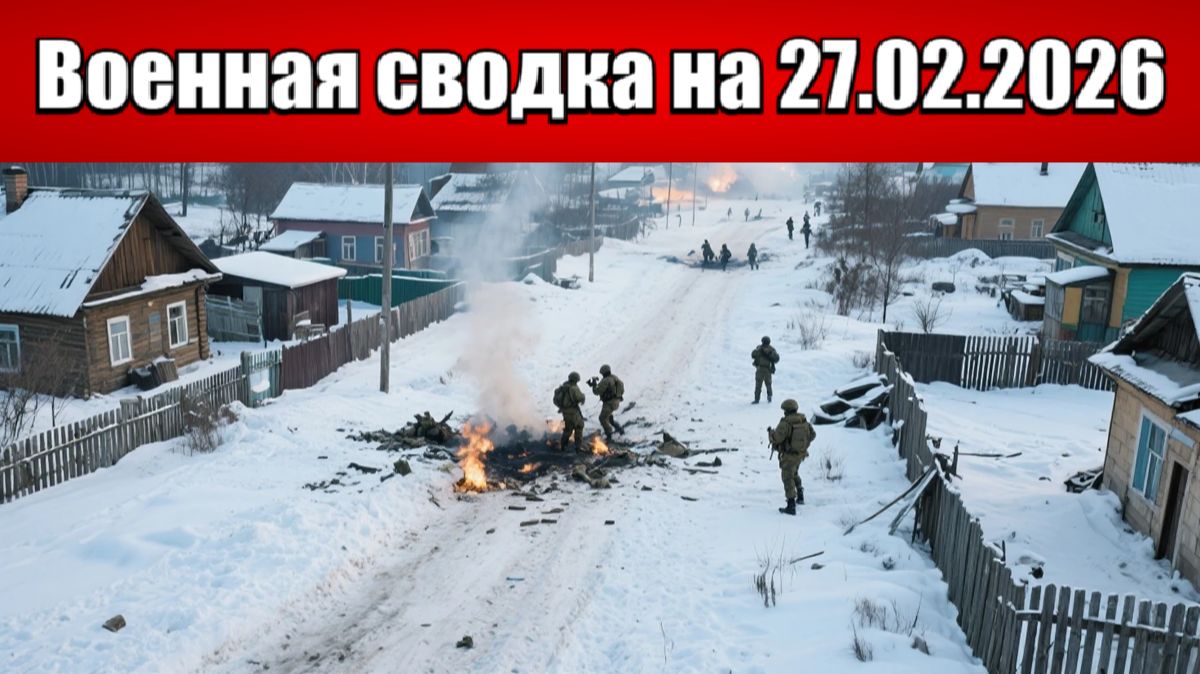 «Российские силы начали штурм Купянск-Узлового!»: Военная сводка с фронта СВО на 27.02.2026 смотреть онлайн