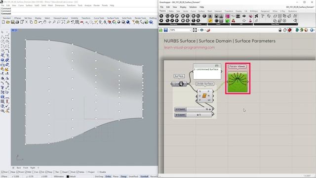 Grasshopper 101 Parameterization #08 Surface Domain, Parameters, Orientation, Isocurves смотреть онлайн