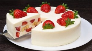 Этот бананово-клубничный ПУДИНГ — настоящее сокровище...🍮🍌🍓😋