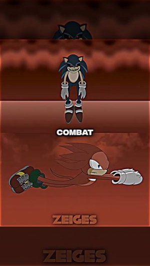 Наклз против Соника ехе