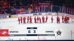 Обзор матча Фонбет КХЛ Спартак - Адмирал