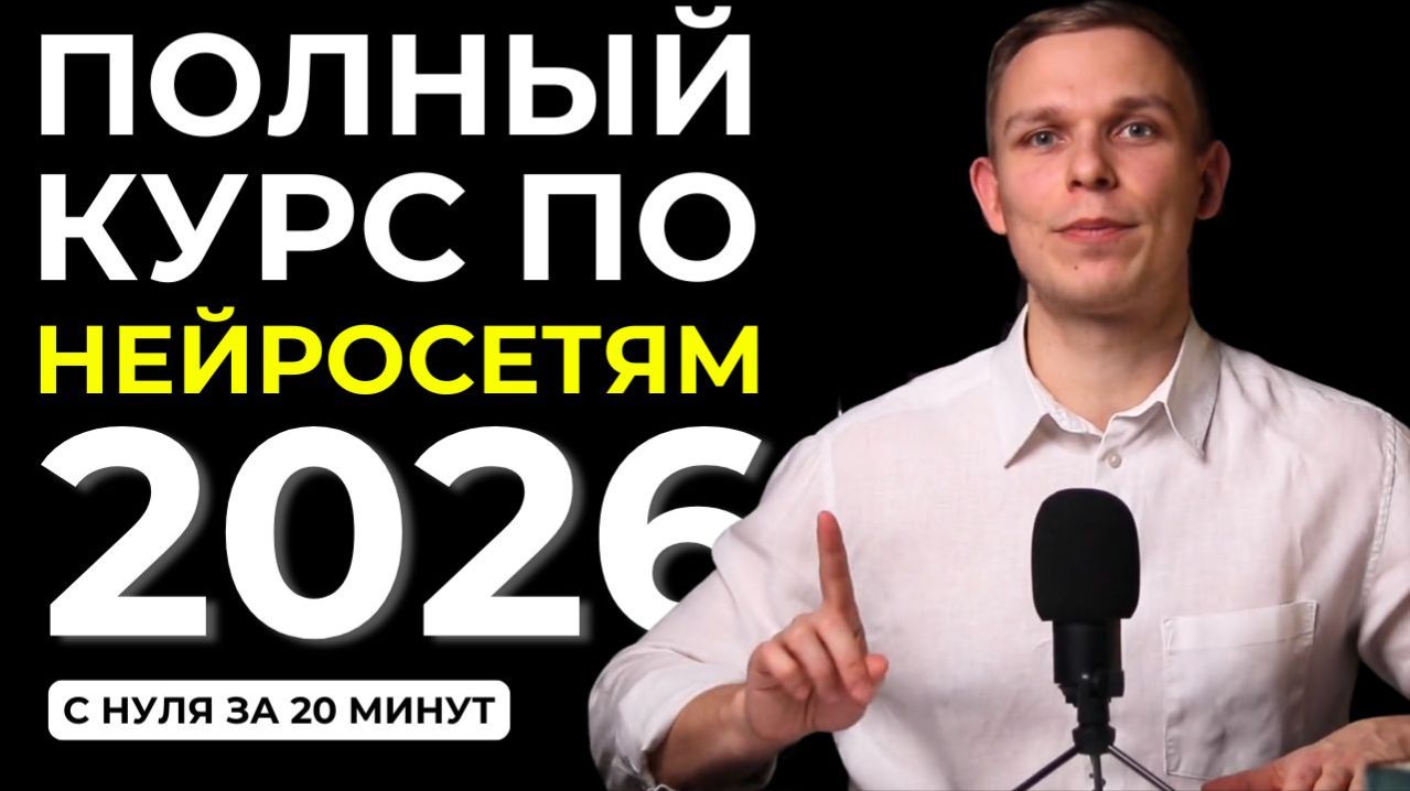 БЕСПЛАТНЫЙ КУРС ПО НЕЙРОСЕТЯМ И ИИ 2026 С НУЛЯ | Как убрать рутину и выгорание смотреть онлайн